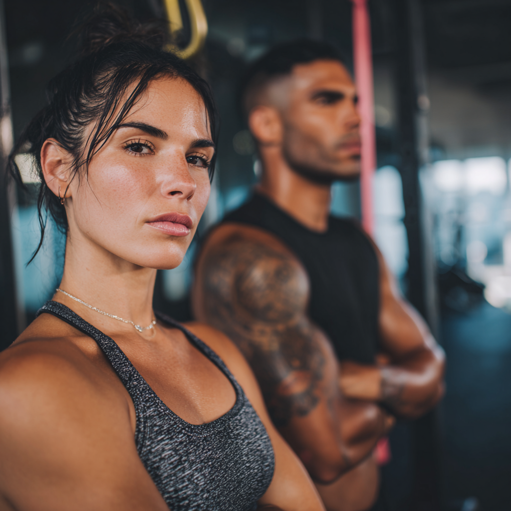 Pessoas de várias idades de origem portuguesa praticando movimentos funcionais que demonstram força e flexibilidade